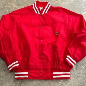 Vintage 1990s Disney Mickey Mouse Red Varsity Jacket XL 26x25.5